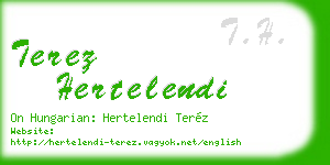 terez hertelendi business card